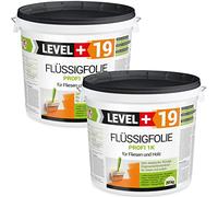 LEVEL PLUS RM19 Film liquide professionnel 40 kg pour carrelage et bois, balcon, terrasse, cave, salle de bain, douche, étanchéité