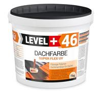 LEVEL PLUS RM46 Peinture pour toiture 7 kg - Revêtement de toit - Membrane polymère flexible - Haute couverture - Résistant aux intempéries - Marron