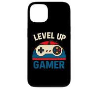 Level Up Gamer Manette rétro Amusante Coque pour iPhone 13