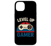 Level Up Gamer Manette rétro Amusante Coque pour iPhone 14 Plus
