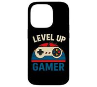Level Up Gamer Manette rétro Amusante Coque pour iPhone 14 Pro