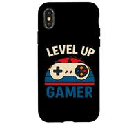 Level Up Gamer Manette rétro Amusante Coque pour iPhone X/XS