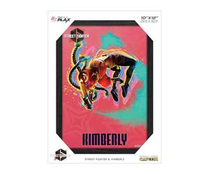 Level Up Labs Pixel Frames PLAX: Street Fighter 6 : Kimberly - Poster lenticulaire 3D encadré - 25,4 x 30,5 cm