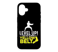 Level Up This Kid is Now A Yellow Belt Train de karaté Coque pour iPhone 16