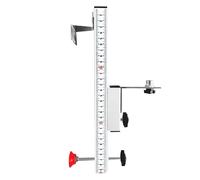 Level Wall Mount - Magnetic Bracket with Spring Clip, Height Adjustable Elevator Support with Sturdy Metric Scale, Precision Vertical Alignment Function, Ideal for Suspended Ceiling Tiling