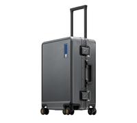LEVEL8 Valise Cabine Cadre en Aluminium, Bagages Cabine avec Double Serrure TSA, Valise sans Fermeture éclair Bagages-HeGent,38x23x56CM,Gris