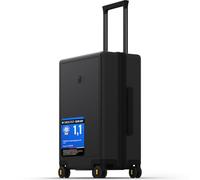 LEVEL8 Valise Cabine Micro Diamond 4 roulettes Silencieux TSA 55cm,40L,Noir | 4 Roulettes Pivotantes Silencieux,Polycarbonate,avec TSA,55x37x23cm