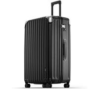 LEVEL8 Valise Soute Rigide Grande 4 roulettes ABS+PC TSA 78cm,104L, Noir