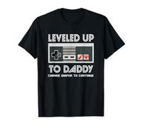 leveled Up to Daddy. Soon to be Dad - new born baby T-Shirt