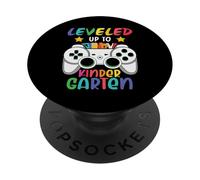 Leveled Up to Kindergarten Funny Back to School for Kids PopSockets PopGrip Adhésif