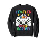 Leveled Up to Kindergarten Funny Back to School for Kids Sweatshirt
