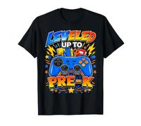 Leveled Up to Pre-K Gamer Back to School Student T-Shirt