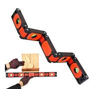 Leveler Tool, Magnetic Foldable Multifunctional Spirit Level, Woodworking Angle Gauge with Bubble Indicator, Precision Tool for Carpentry Home Improvement Building Wall Stair Lawn Outdoor