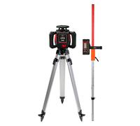 Levelfix 860H Laser rotatif faisceau rouge - Set avec Trépied 1,8 m et Mire de mesure 2,4 m - NETIM - 554811