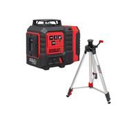 Levelfix CCL280G Laser multiligne vert à projections horizontales et verticales - Set avec Trépied 1,5 m - NETIM - 562801