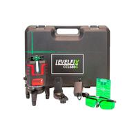 Levelfix CCL680G Kit Laser À Croix 360° Dans Une Mallette - Vert - 40 M - 360° Horizontal + 4 Lignes Verticales - IP53