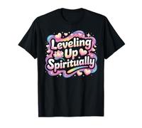 Leveling Up Spirituellement Mindfulness Meditation T-Shirt