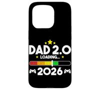 Leveling Up to Dad 2.0 2026 Père 2026 Papa New Baby Dad Coque pour iPhone 15 Pro
