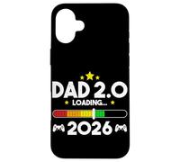 Leveling Up to Dad 2.0 2026 Père 2026 Papa New Baby Dad Coque pour iPhone 16 Plus