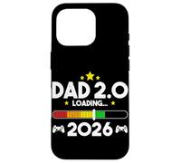 Leveling Up to Dad 2.0 2026 Père 2026 Papa New Baby Dad Coque pour iPhone 16 Pro
