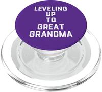 Leveling Up to Great Grandma Cute New Great Grandmother PopSockets PopGrip pour MagSafe
