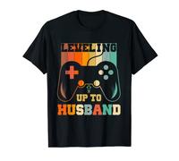 Leveling Up to Husband Hommes Groom Bachelor Party Gamer T-Shirt