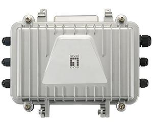 LevelOne 1014r PoE Outdoor Extender Receiver Over Hybride Fibre avec 4 POE augängen