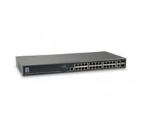 LevelOne 26-Port L3 Manag.GiB Switch 24 PoE 370W, 2 SFP/RJ45