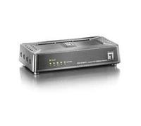 LevelOne 5 Port Mini Fast Ethernet Switch - commutateur de réseau (non géré, 100Base-TX, 10Base-T, IEEE 802.3, IEEE 802.3u, IEEE 802.3 x, 14880pps (10mbps) ; 148800pps (100Mbps), 0,1 Gbit/s, 0,1 Gbit/s) Gris