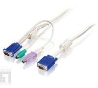 LevelOne ACC-2101 Kit de câbles KVM PS/2+USB 1,8m