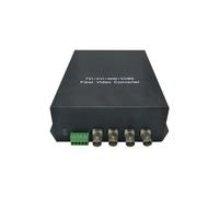 LevelOne AVF-1401 Émetteur AV Fibre Optique 20km, Longueurs d'ondes 1470-1610/1310nm, Connecteur FC, Ports BNC x4, 5V 3A, Noir
