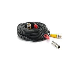 LevelOne CAS-5018 Câble Coaxial 18m BNC Mâle vers CC Mâle, Noir, 250g - Réf: CAS-5018