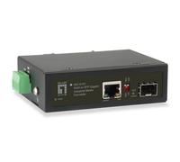 LevelOne IGC-0101 Convertisseur de média Gigabit Ethernet 1000 Mbit/s, SFP, PoE 30W, IEEE 802.3af/at/u/x/z, Température -40°C à 75°C