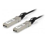 Level One Câble de fibre optique DAC-0101 SFP+ 1 m Noir Acier inoxydable Mâle/Mâle