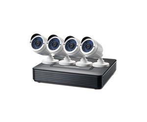 LevelOne DSK-8001 Kit Vidéo Surveillance 8 Canaux filaire, HDD 6To, Caméras Balle IP66 Vision Nocturne 30m, Linux Embedded, Android/iOS