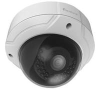 LevelOne FCS-3085 - Caméra de surveillance réseau - dôme - extérieur - à l'épreuve du vandalisme / résistant aux intempéries - couleur (Jour et nuit) - 4 MP - 2688 x 1520 - motorisé - audio - câblé - 