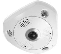 LevelOne FCS-3095 Caméra Panoramique Dôme Étanche Blanc Micro & Haut-parleur