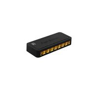 LevelOne FEU-0812 Commutateur Non-Géré 8 Ports Fast Ethernet 10/100 RJ-45, 1000 MAC, IEEE 802.3az/u/z, Full Duplex, Auto MDI/MDI-X, Noir
