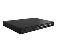 LevelOne FGP-2831 commutateur réseau Non-géré Fast Ethernet (10/100) Connexion Ethernet, supportant l'alimentation via ce port (PoE) 1U Noir G