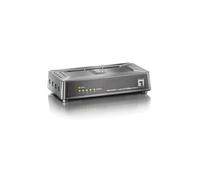 LevelOne FSW-0508TX - Commutateur Fast Ethernet 5 ports RJ-45 10/100 Mbps Non-géré - Capacité 1 Gbps, MAC 2048 entrées, Auto MDI/MDI-X