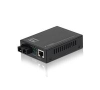 LevelOne FVT-0104TXFC convertisseur de support réseau 100 Mbit/s Monomode Noir