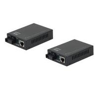 LevelOne FVT-2202 Convertisseur de média à fibre optique 100Mb LAN 10Base-T, 100Base-FX, 100Base-TX RJ-45 - mode unique SC… G
