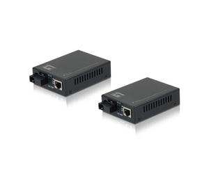 LevelOne FVT-2202 convertisseur de support réseau 100 Mbit/s Noir
