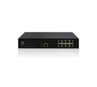 LevelOne GEL-1061 Commutateur Géré L2 Gigabit Ethernet 8 ports RJ45 + 2 SFP, 20 Gbit/s, QoS, VLAN, ACL, Port Mirroring, Montage Rack
