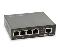LevelOne GEP-0523 commutateur réseau Gigabit Ethernet (10/100/1000) Connexion Ethernet, supportant l'alimentation via ce port (PoE) Noir