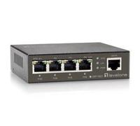 LevelOne GEP-0523 commutateur réseau Gigabit Ethernet (10/100/1000) Connexion Ethernet, supportant l'alimentation via ce port (PoE) Noir