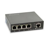 LevelOne GEP-0523 commutateur réseau Gigabit Ethernet (10/100/1000) Connexion Ethernet, supportant l'alimentation via ce port (PoE) Noir