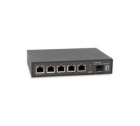 LevelOne GEP-0625 commutateur réseau 2.5G Ethernet (100/1000/2500) Connexion Ethernet, supportant l'alimentation via ce port (PoE) Noir