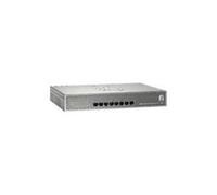LevelOne GEP-0822 - Commutateur - 8 x 10/100/1000 (PoE) - Montable sur rack - PoE