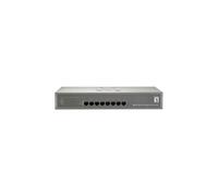 LevelOne GEP-0822 : Switch Gigabit Ethernet 8 ports RJ-45 (10/100/1000) PoE/PoE+ 240W, capacité 16 Gbit/s, Jumbo Frames 9K, 8K MAC, IEEE 802.3az